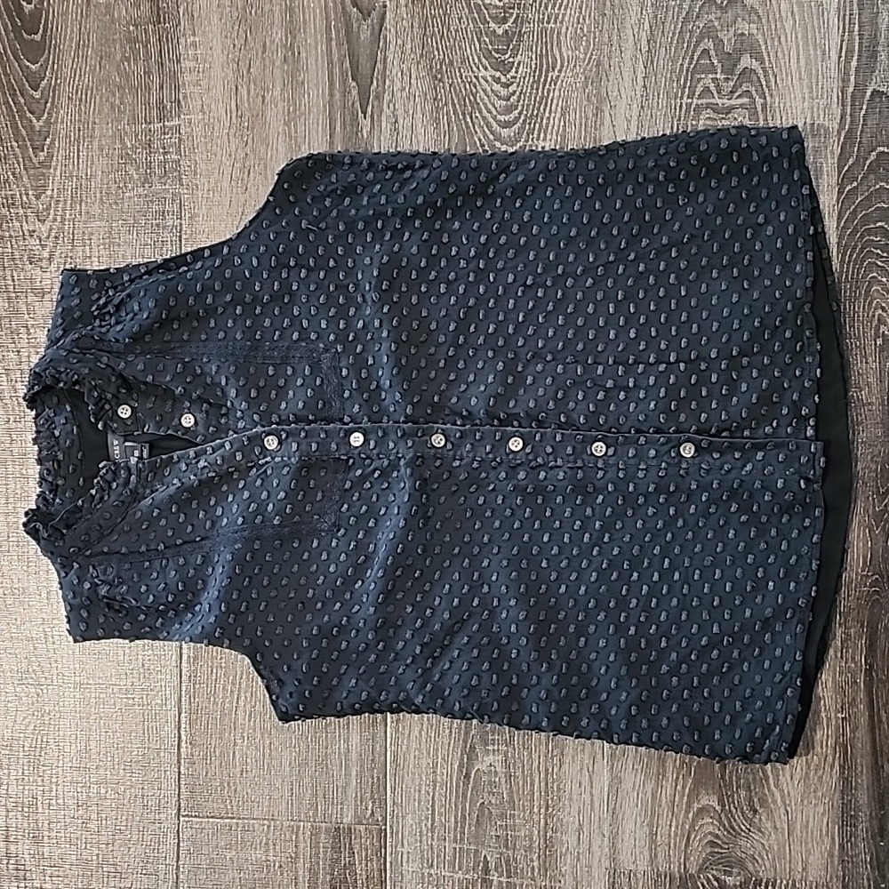🦇 J. Crew Swiss Dot Chiffon Blouse 🦇
